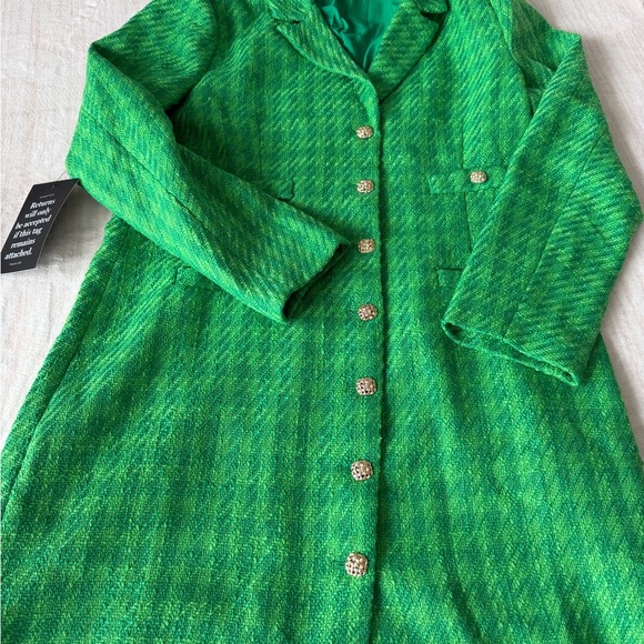 NEW Tuckernuck Emerald Tweed Stacie Dress - Picture 2 of 3